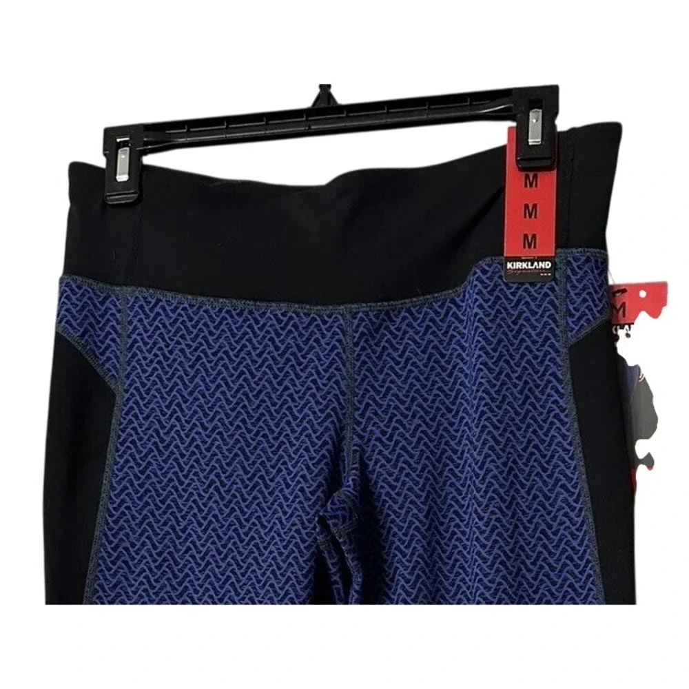 Kirkland Signature Ladies' Jacquard Active Tight Legging Size M‎ Blue
